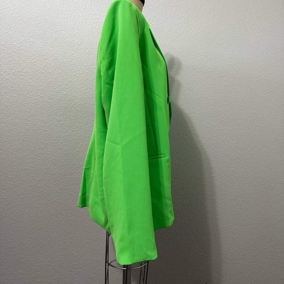 Mistress Rocks ‘Business as usual’ oversized blazer jacket in Neon Green. Size S - Picture 5 of 6